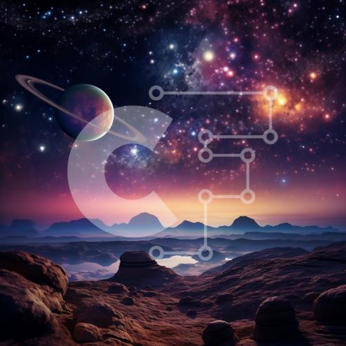 saturn planet night sky