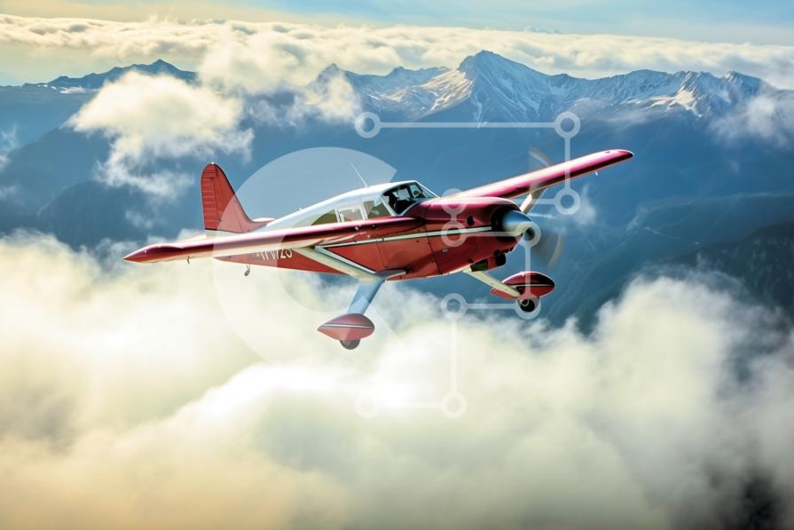 Avion Planeur Moderne Volant Dans Un Ciel Magnifique Et Un Fond De
