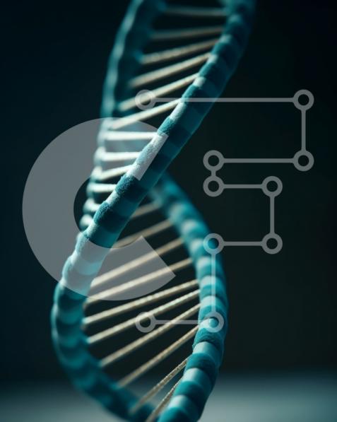 An Illustration of the DNA Double Helix Structure with Nitrogenous ...