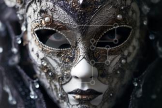 Mascara Veneciana Negra - Complementos Maty