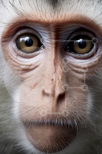 Baixe Close-up de um Macaco Branco com Olhos Vermelhos PNG - Creative  Fabrica