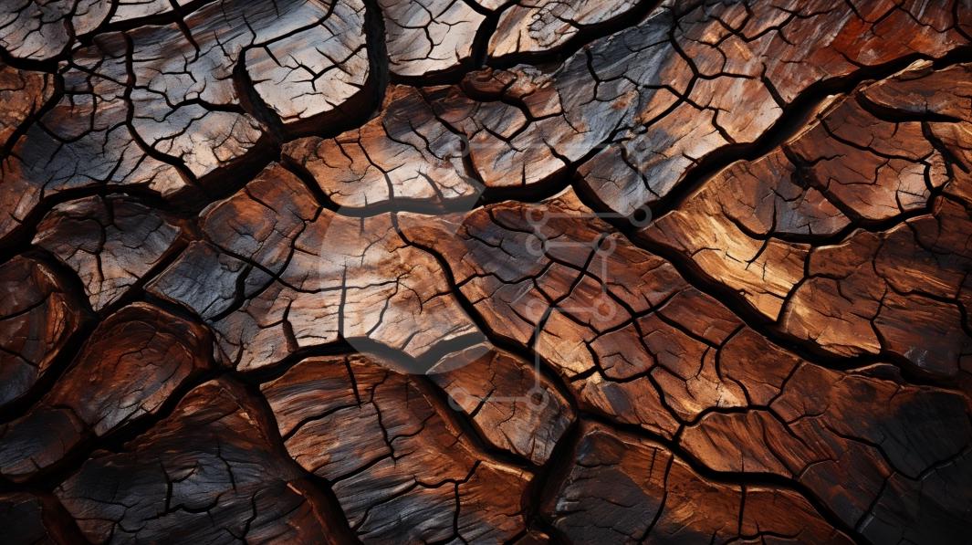 Cracked and Brittle Piece of Wood - Texture and Decay stock photo ...