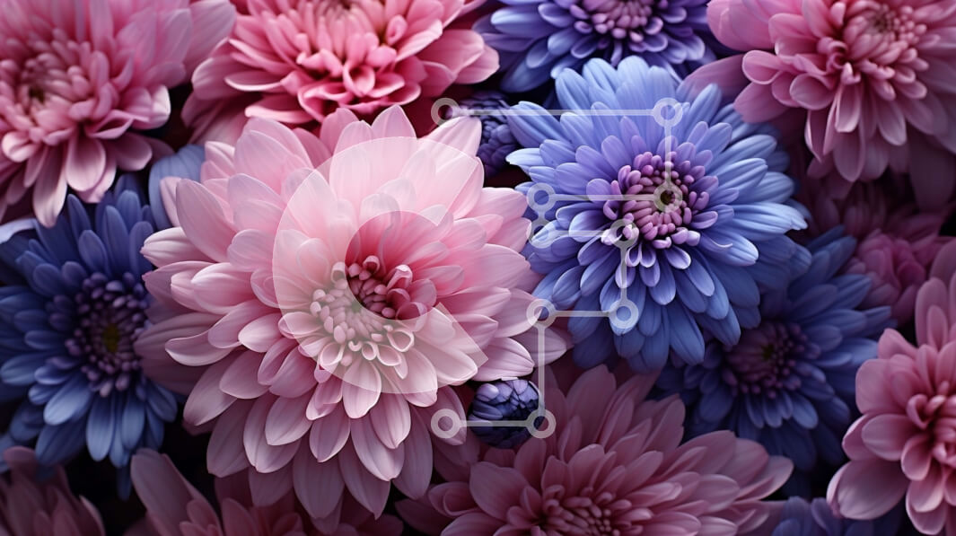 Download Beautiful Floral Arrangement with Pink and Blue Flowers ...