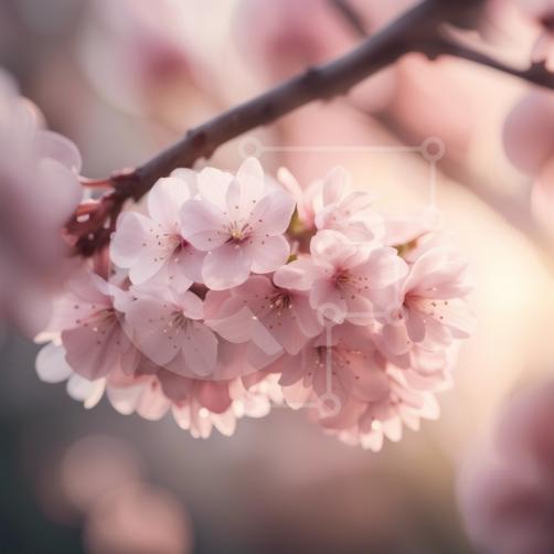 Hermosos Árboles De Cerezo Flor Plena Floración En La Primavera