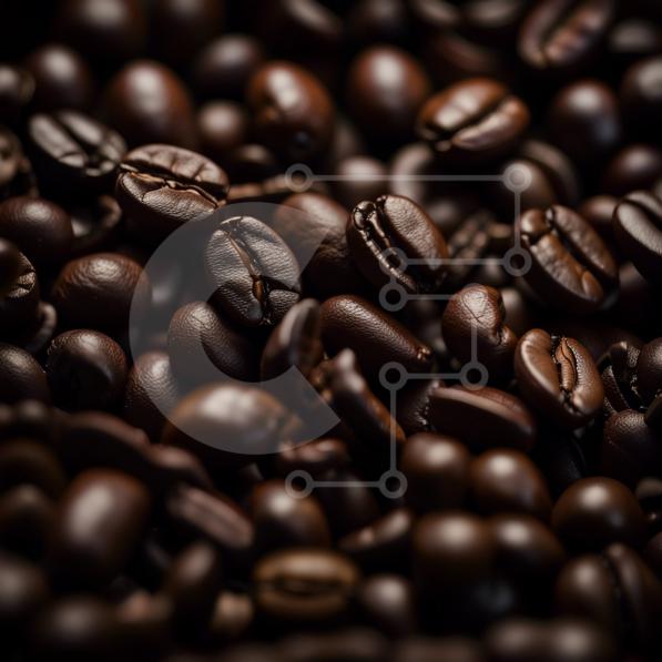 High-Quality Image of Dark Roasted Coffee Beans stock photo | Creative ...