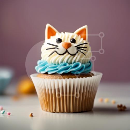 24 adornos comestibles para cupcakes con diseño de gatos precortados  opcionales -  México