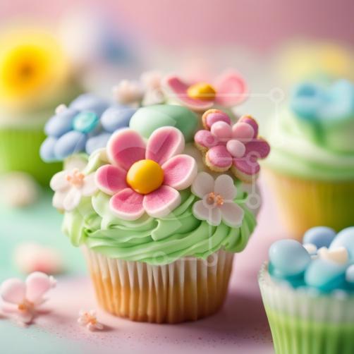 FLowery deco cupcakes