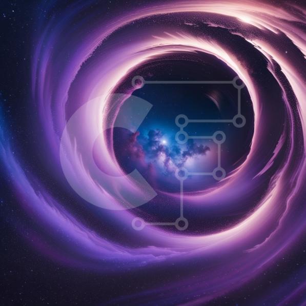 Mesmerizing Image of a Swirling Vortex in Space stock photo Creative