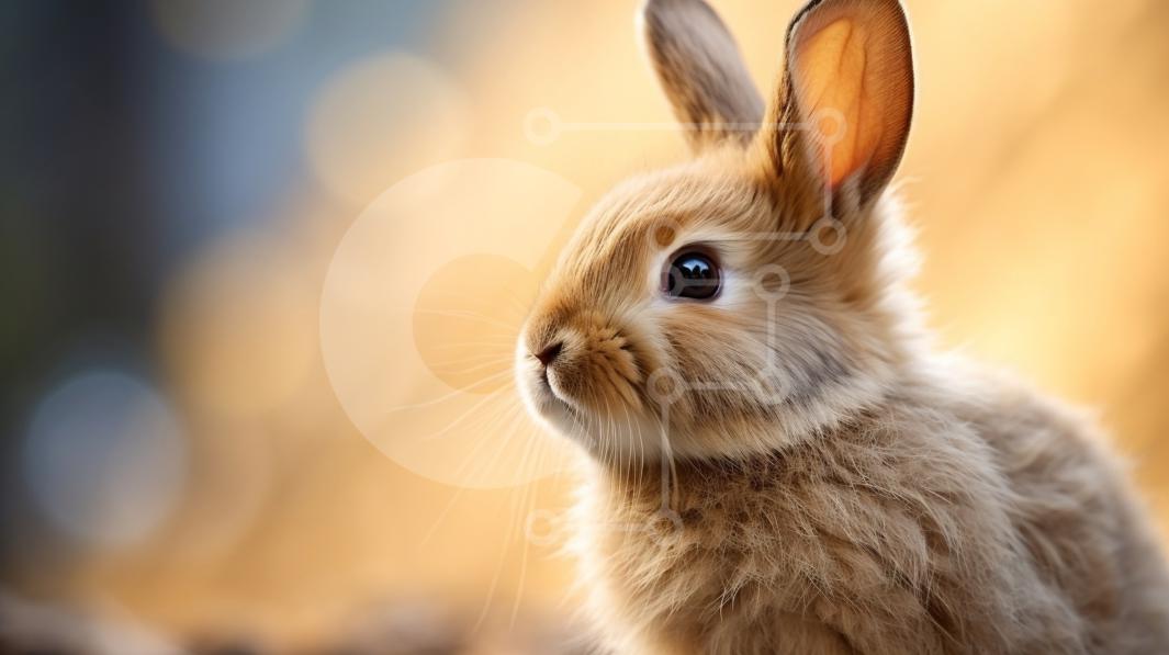 Adorable Picture of a Brown Rabbit in a Natural Setting stock photo ...