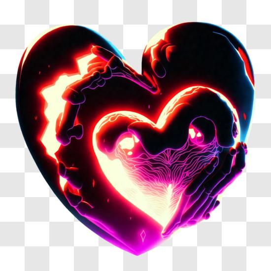 cuore luminoso a led - Modern Sublimation PNG File - Fashionable and  Fearless