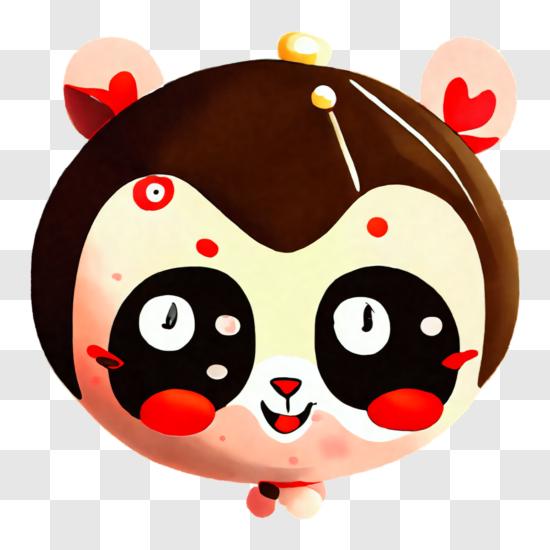 Download Cute Kawaii Panda Chilling Out Wallpaper