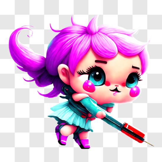 Baixe Personagem de desenho animado colorido com olhos azuis e fogo PNG -  Creative Fabrica