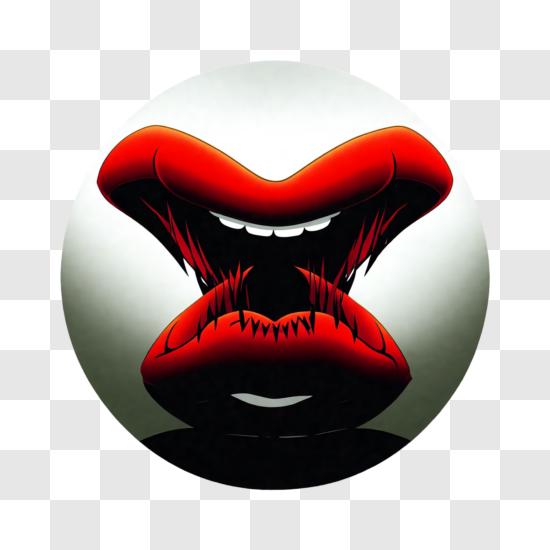 LV Tongue Out INSTANT DOWNLOAD print file PNG