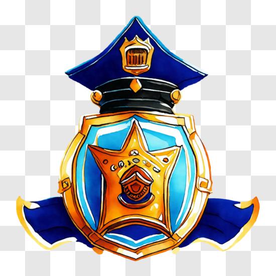 New Police Shield Police Officer Badge Reel Back the Blue