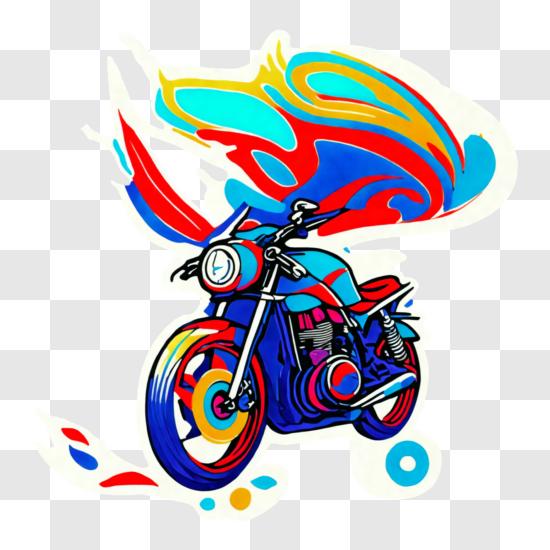 motorcycle flames clipart png