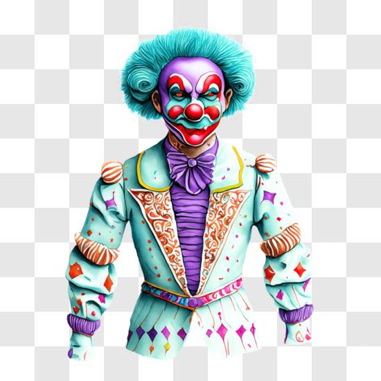 Colorful Buttons Clown Costume' Sticker