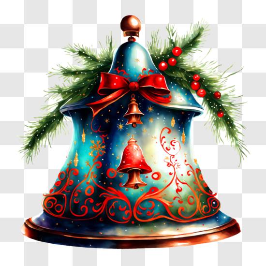 Christmas Bell Watercolor Clipart PNG Graphic by DreanArtDesign · Creative  Fabrica