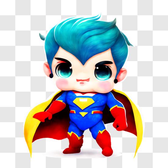 Super-herói Bebê. Personagem De Desenho Animado Ilustração do