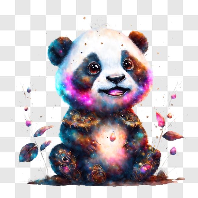 Livro De Colorir De Uma Garota Panda Bonita Do Kawaii Imagem de