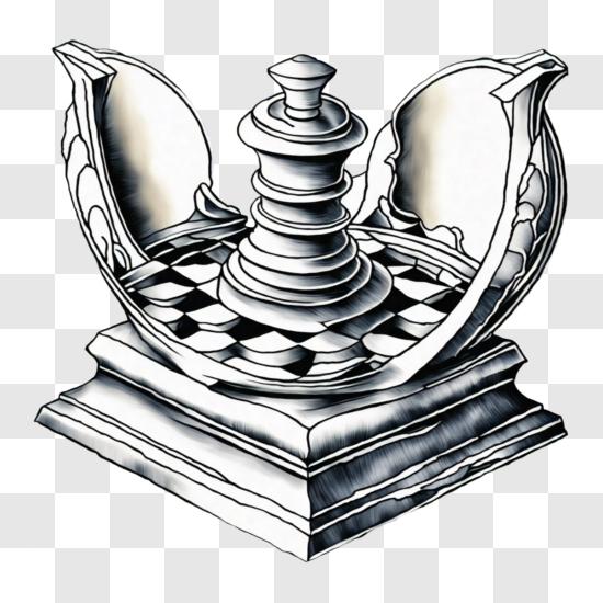 Rook Chess Piece Metal Print by Ktsdesign - Fine Art America