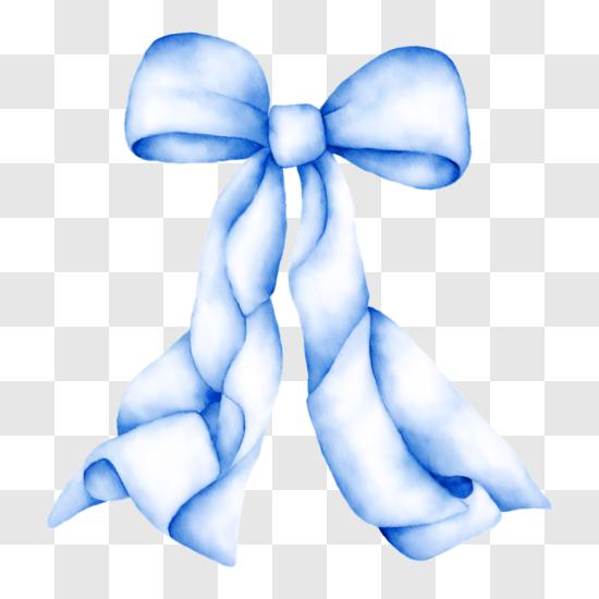Download Blue Ribbon Bow PNG Online - Creative Fabrica