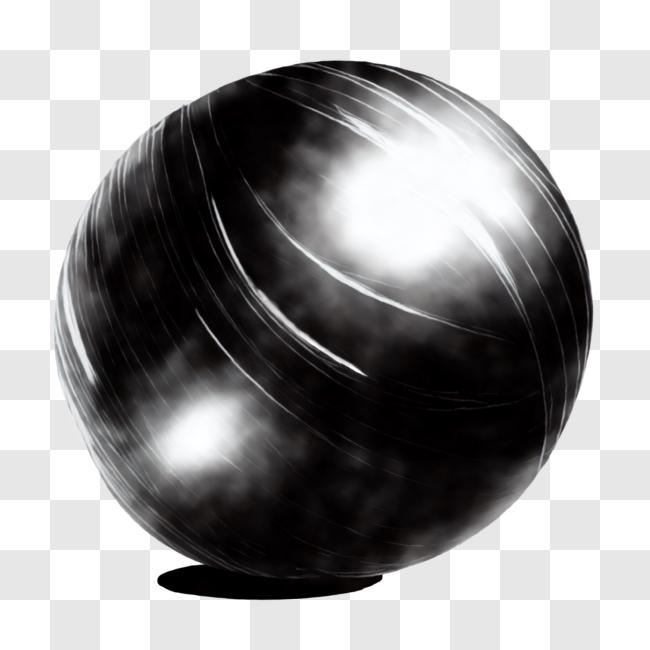 Download Black and White Bowling Ball PNG Online - Creative Fabrica