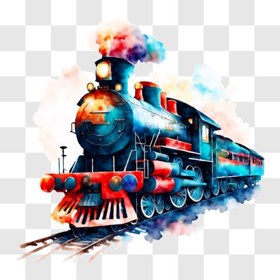 Red Wheels Steam Locomotive Engine Photo Background And Picture