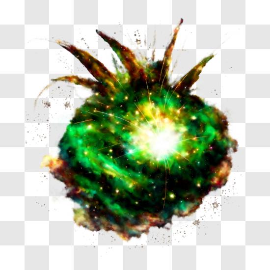green explosion png