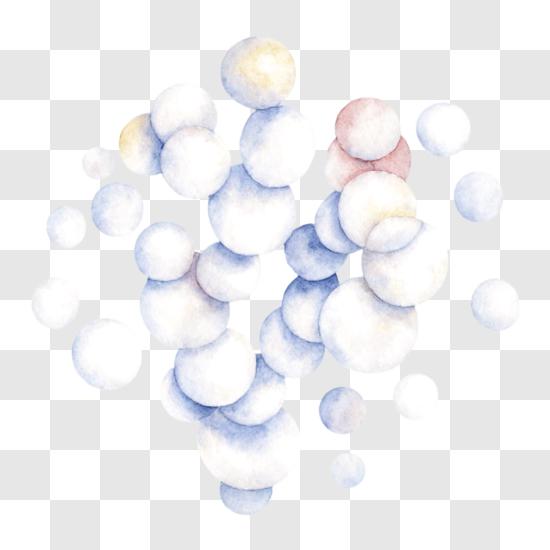 Premium Photo  Colored cotton balls on a blue background