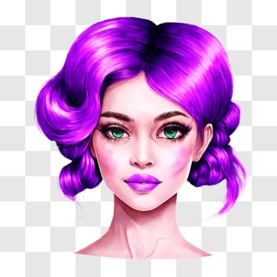 Purple Hair PNG - Download Free & Premium Transparent Purple Hair PNG ...