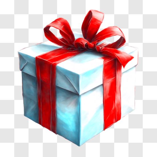 Rote Geschenkbox mit Schleife PNG online herunterladen – Creative