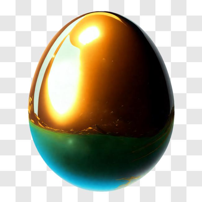 Download Golden Egg on Black Background PNG Online - Creative Fabrica
