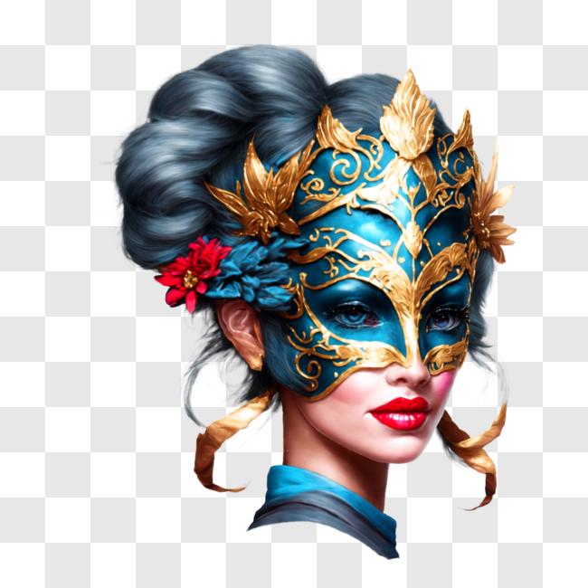Foto gratis Máscara veneciana mujer para descargar