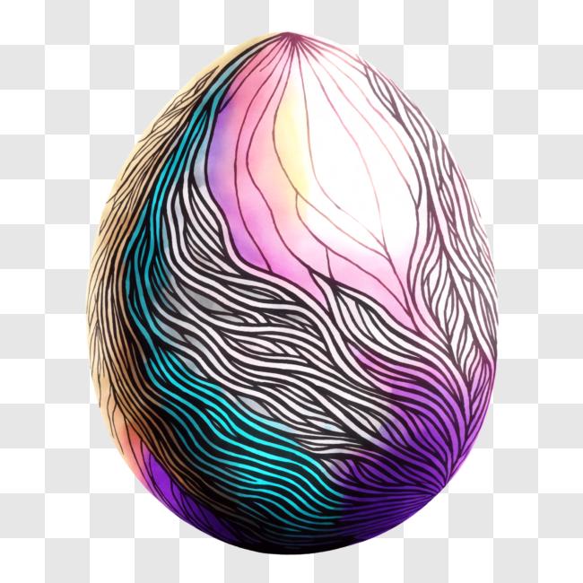 Download Zebra Pattern Easter Egg PNG Online - Creative Fabrica