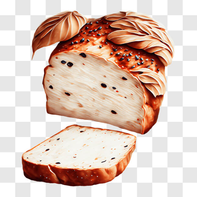 Download Delicious Slice of Bread with Crusty Exterior PNG Online ...