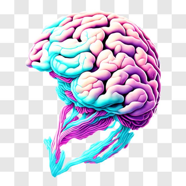 Download 3D Human Brain Representation PNG Online - Creative Fabrica