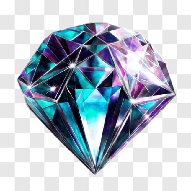 Download Sparkling Crystal Diamond PNG Online - Creative Fabrica