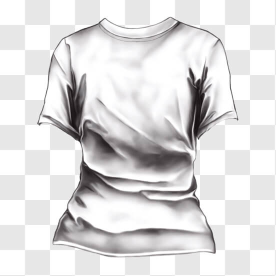 White T Shirt Vector Design Images, Cute Cartoon Of White T Shirt, T Shirt,  White, Shirt PNG Image For Free Download