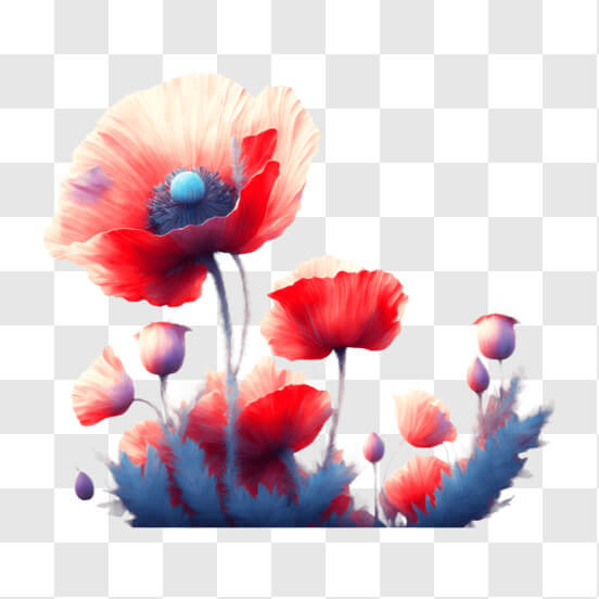 Beautiful Poppy Flowers - Diamond Art World