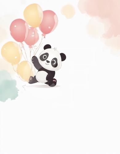 Estilo de desenho animado 3D de urso panda fofo · Creative Fabrica