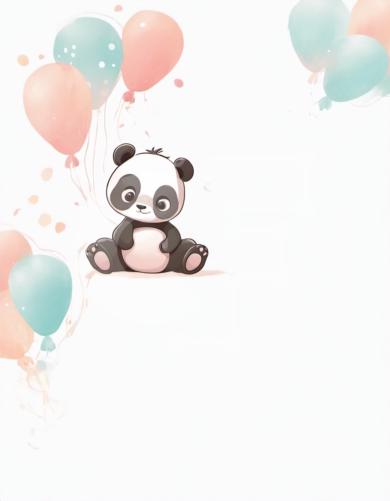 Padrão infantil perfeito com panda de desenho animado