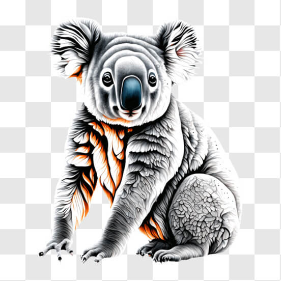 Download Koala Bear Painting PNG Online - Creative Fabrica