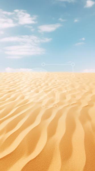 Desert Landscape with Sand Dunes and Blue Sky stock photo | Creative ...