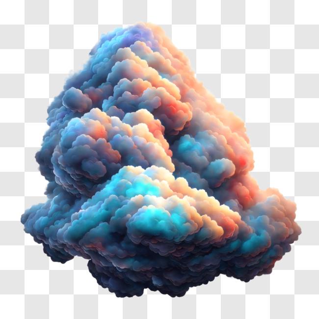 Download Colorful Cloud Formation in the Sky PNG Online - Creative Fabrica