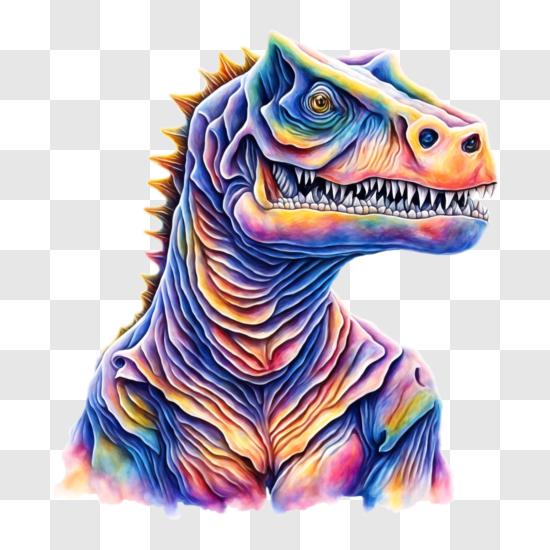 Tiranossauro rex imagem sem fundo desenho engraçado infantil com contorno  design artes gráficas png