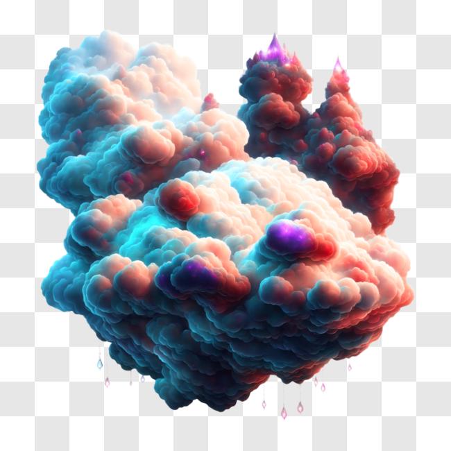 Download Ethereal Cloud Formation in 3D Rendering PNG Online - Creative ...