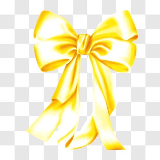 Download Orange Ribbon Bow with Sparkles PNG Online - Creative Fabrica