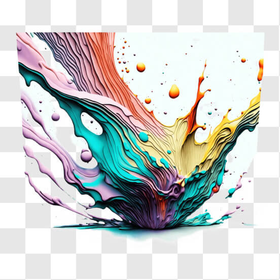 Pastel Paint Splash Graphic · Creative Fabrica