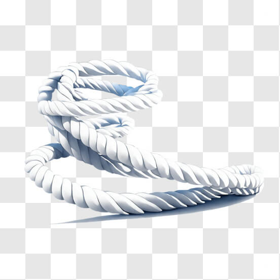 Download Twisted and Knotted White Rope PNG Online - Creative Fabrica