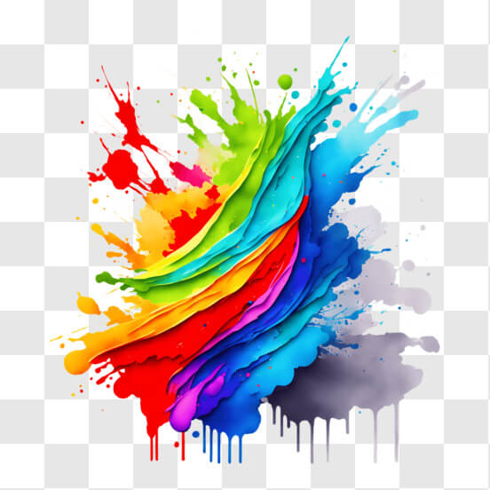 Abstract colorful liquid shape illustration on transparent background PNG -  Similar PNG